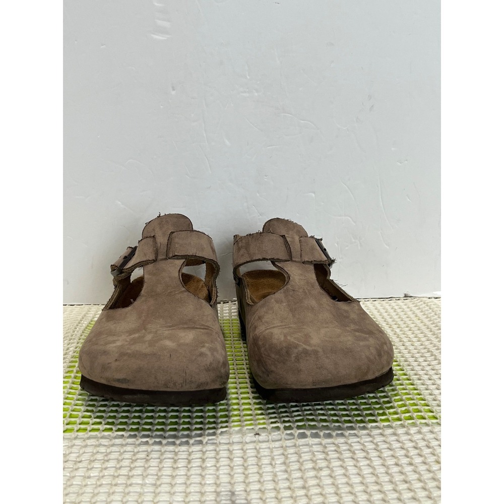Birkenstock Suede Bonn Clogs Shoes Size 40 L9 M7 Fair Condition Stain, Glued - Picture 2 of 14